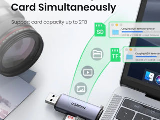 Кардридер Ugreen usb 3.0 type c/sd, micro sd,tf foto 4