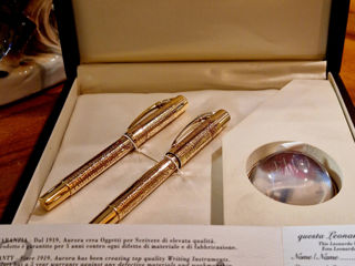 Элитные  редкие ручкы аврора леонардо да винчи