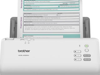 Профессиональный настольный сканер Brother ADS-4300N с высокой скоростью сканирования,новый.