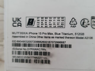 Iphone 15 pr0 max 512 GB Copie foto 3