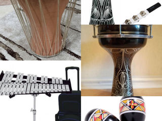 Metalofon, Marakas, Djembe, Darbyka professional (glina. barter toje. video real фото 0