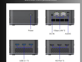 Mini PC MagicCubic T9 Pro Intel N100 + 8GB/16GB + 256/512GB SSD + WiFi5 + Intel UHD Graphics фото 8