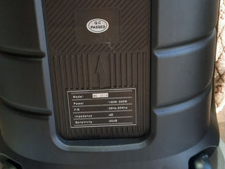 Boxa portativa cu 2 microfoane 300w  foto 2
