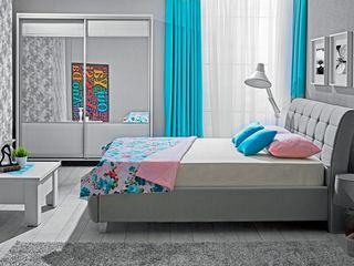 Dormitor Ambianta Samba Grey 1600 mm Preț avantajos! Posibil și în credit! foto 1