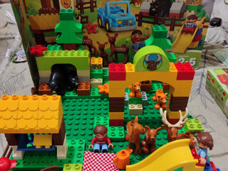 Lego Лего большой парк аттракционов, большой зоопарк, семейный дом, пластина