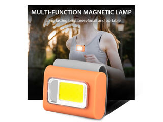 Lampă de lucru portabilă cu clemă Lampă de lucru reîncărcabilă far far far cu LED lanternă magnetică foto 16