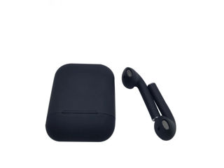 Căști fără fir Bluetooth inPods 12 touch negru cu husă foto 3