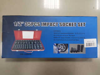 Набор ударных головок / impact socket set / set capete pentru service foto 4