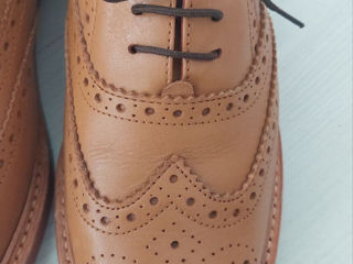 Samuel Windsor-Made In England-Броги-Brogue-Natural Leather foto 5