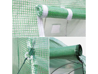 Seră 6x3x2m / 25mm / 2 uși, folie cu protectie UV4, ferestre, verde - Electron.md - Reducere!!! foto 5