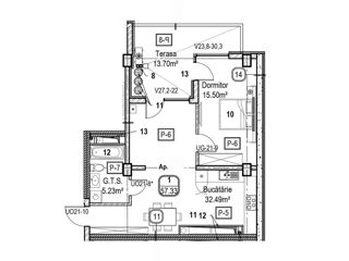 Apartament cu 2 camere, 58 m², Râșcani, Chișinău foto 2