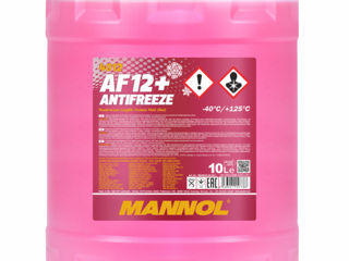 Antigel rosu MANNOL 4012 Antifreeze AF12+ (-40 C) Longlife 10L (10,8 kg) foto 1