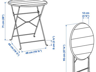 Masă pliantă Ikea de calitate la preț avantajos foto 4