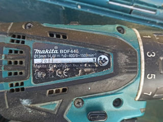 Шуруповерт Makita 14,4V + зарядка + 3 аккумулятор 3.0 Ah в кейсе foto 3