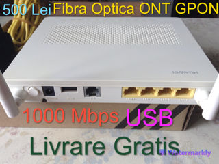 Huawei HG8546M Gpon ONT - Оптоволокно, USB, 2 антенны, 1000 Мбит/с [Бесплатная Доставка] фото 3