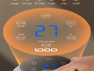 Încălzitor electric - iDOO 2000 W  Încălzire rapidă PTC  - Încălzitor ceramic cu telecomandă foto 5