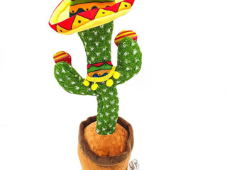 Танцующий кактус игрушка/ jucarie cactus dansator-danseaza, canta, imita, distractiv foto 3