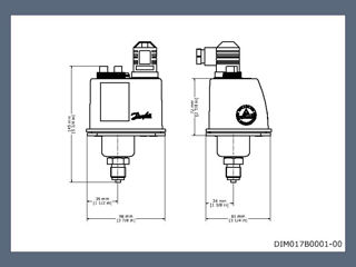 Presostat BCP 1, Danfoss BCP-1, Реле давления BCP 1, Данфосс BCP-1, Cod.017B0002, IP65,Abur. Danfoss foto 3