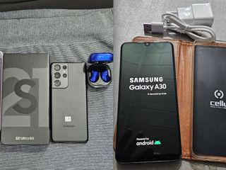 Samsung Galaxy S21 Ultra si Samsung Galaxy A30 foto 1