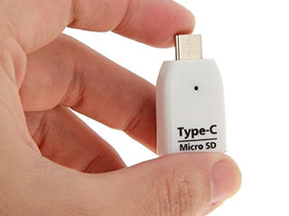 Картридер-адаптер для смартфонов и Macbook USB Type C Cablu OTG USB-type-C la USB 3.0 ! foto 1