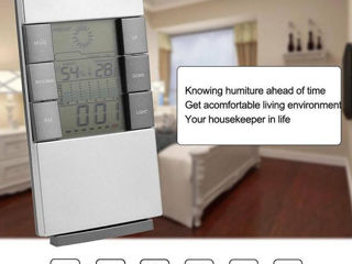 Часы=Измеритель влажности комнаты и температуры в помещении=LCD. Цифровой термометр. Гигрометр. foto 9