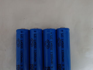 Acumulatori4 bucati 1200 mah litiu ion 14500 foto 2