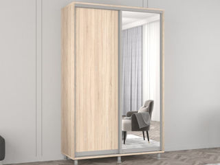 Dulap cupe Mobildor Lux Aron 150 (1 oglinda, 1 PAL) Sonoma Livrare in toata Moldova! foto 0