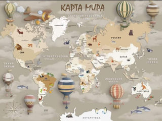 Fototapete personalizate "Harta a lumii"