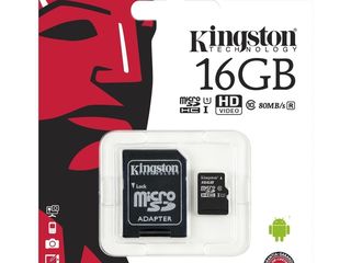 MicroSD 16 GB Kingston Class 10 (UHS-I) Noua!!! foto 2