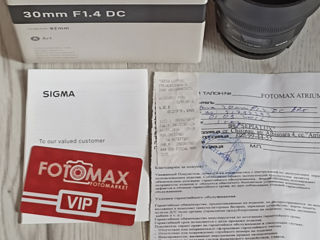 Sigma DG HSM Art 30mm  f1/4 for Canon