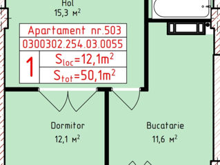 Apartament cu 1 cameră, 50 m², Autogara, Bălți