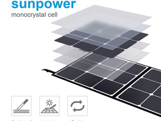 Panou solar portabil 120w /  PowerOak SP120 solar panel 120w foto 3