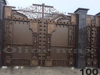 Copertine, porți,  balustrade,  garduri,gratii, uși metalice ,alte confecții din  fier. foto 8