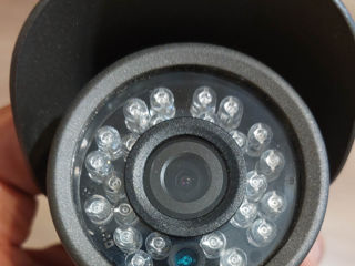 Аналоговые видеокамеры в металлическом корпусе с ночной подсветкой, 3 шт-900лей