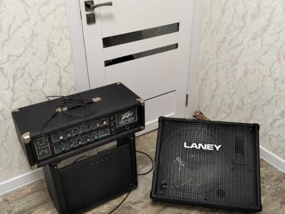 Усилитель Peavy, и динамики Laney и Marshall