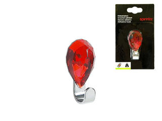 Крючок Самоклеющийся Spirella Jewel 3X6.5Cm Рубин