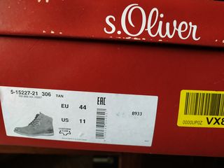 s.Oliver немецкие ботинки оригинал новые натуральная кожа утепленные 44 размерa foto 7