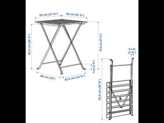 IKEA !!! În stoc set Askholmen, Tarno..set masa+2 scaune pliante, pentru gradina, terasă, balcon.. foto 5