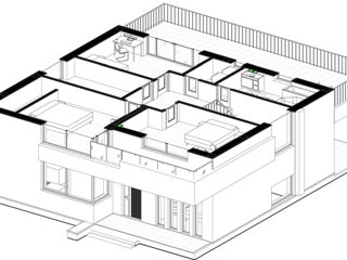 Casă de locuit individuală cu 3 niveluri / stil modern / S+P+E / proiecte / arhitect / construcții foto 5