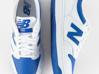 New Balance 480 in white and blue foto 6