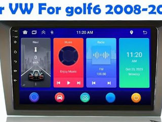 Автомагнитола 9" Android для WV Golf 6 новая