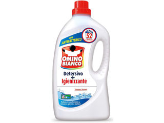 Detergent Lichid Igienizant Omino Bianco Detersivo + Igienizzante, 52 Spalari