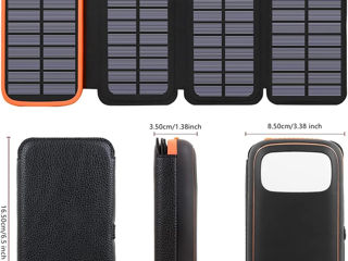 Power Bank Solar Charger 27000mAh с четырьмя солнечными панелями foto 5