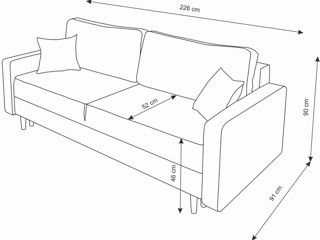 Canapea modernă confortabilă și durabilă foto 7