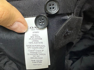 Coach 96% шерсть 4% эластан брюки оригинал. 28 размер foto 13