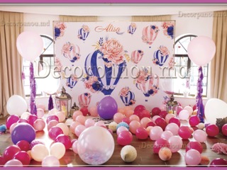 Fotopanou , fotostand , baner ca decor cu baloane pentru nunta , cumetrie , zi de nastere , botez foto 3