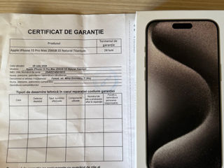 iPhone 15 Pro Max Natural Titanium Sigilat foto 3