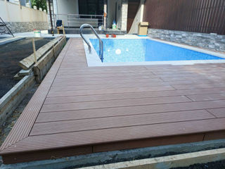 Decking sistem de pavare pentru terase si piscine террасная доска древесно-полимерный композит foto 7