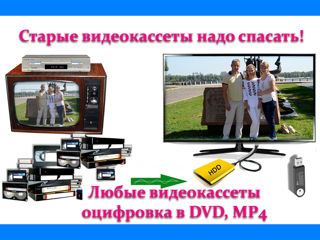 Перезапись-оцифровка видеокассет всех форматов на DVD диски с редактированием. foto 3