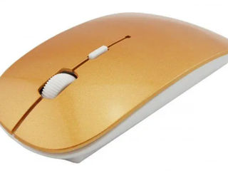 Комплект беспроводной клавиатура и мышь оптическая блютуз UKC 0902 для ПК, ноутбука Золотистая LVR foto 4